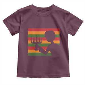 Kwanzaa Umoja Family African Woman Seven Principles Gift Toddler T Shirt TS12 Maroon Print Your Wear