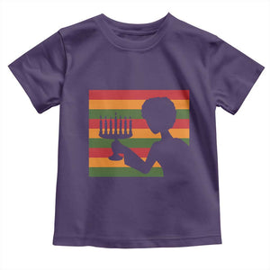 Kwanzaa Umoja Family African Woman Seven Principles Gift Toddler T Shirt TS12 Purple Print Your Wear
