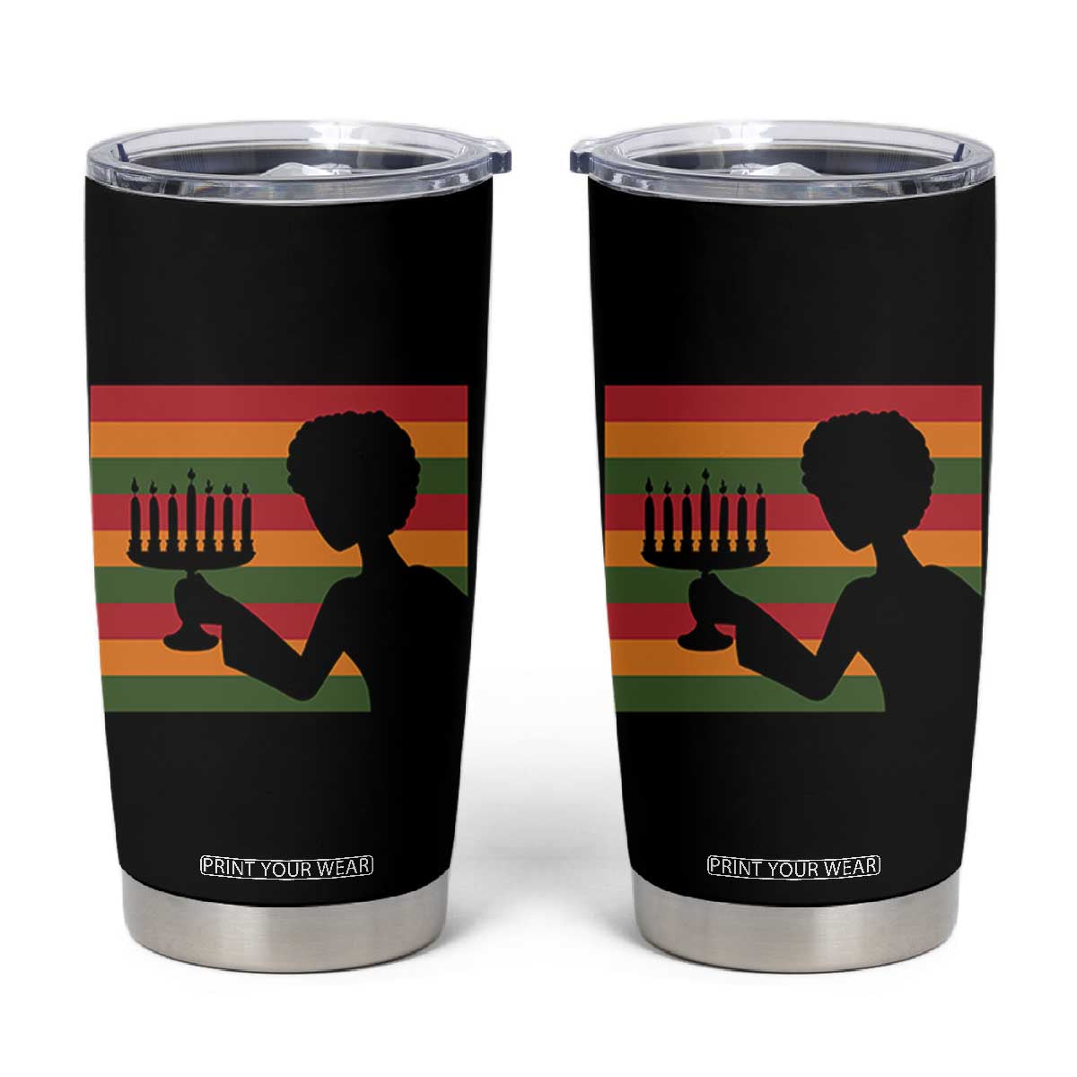 Kwanzaa Umoja Family African Woman Seven Principles Gift Tumbler Cup TS12 Black Print Your Wear