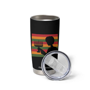 Kwanzaa Umoja Family African Woman Seven Principles Gift Tumbler Cup - Print Your Wear