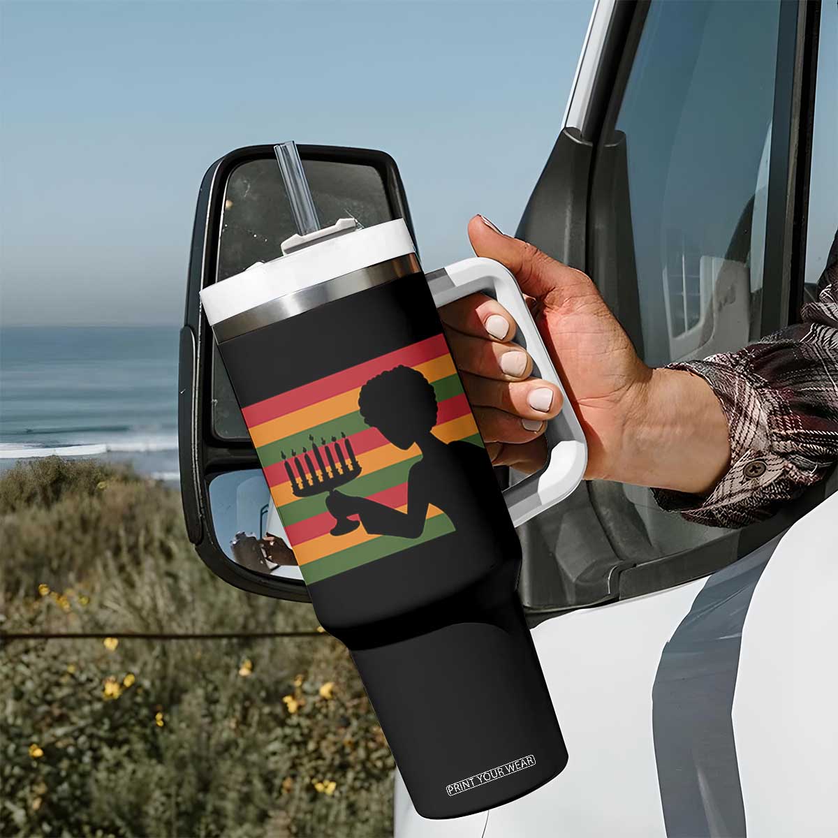 Kwanzaa Umoja Family African Woman Seven Principles Gift Tumbler With Handle TS12 Print Your Wear