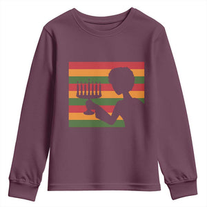 Kwanzaa Umoja Family African Woman Seven Principles Gift Youth Sweatshirt TS12 Maroon Print Your Wear