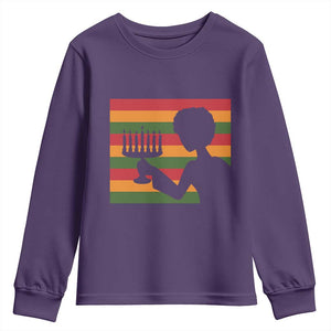 Kwanzaa Umoja Family African Woman Seven Principles Gift Youth Sweatshirt TS12 Purple Print Your Wear