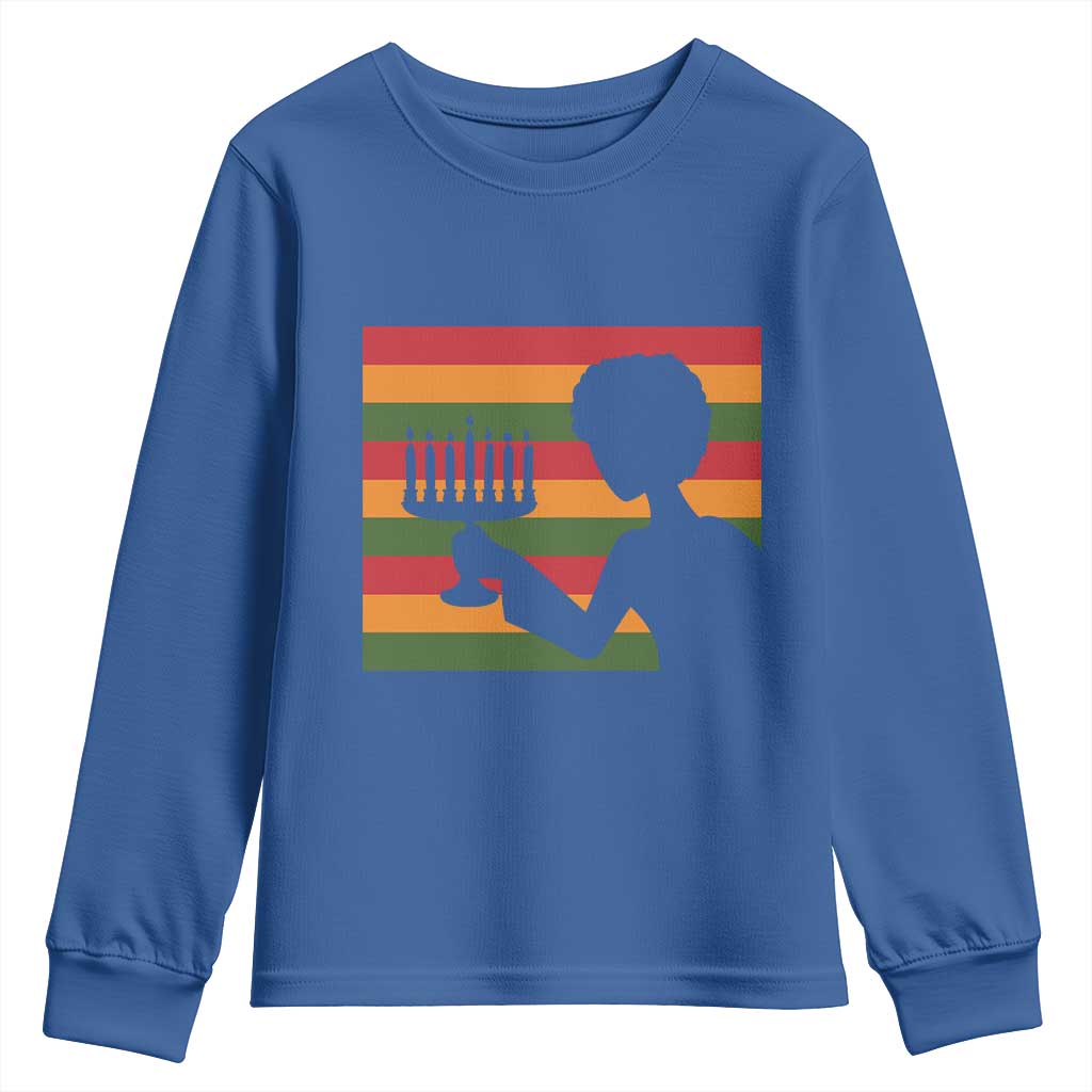Kwanzaa Umoja Family African Woman Seven Principles Gift Youth Sweatshirt TS12 Royal Blue Print Your Wear