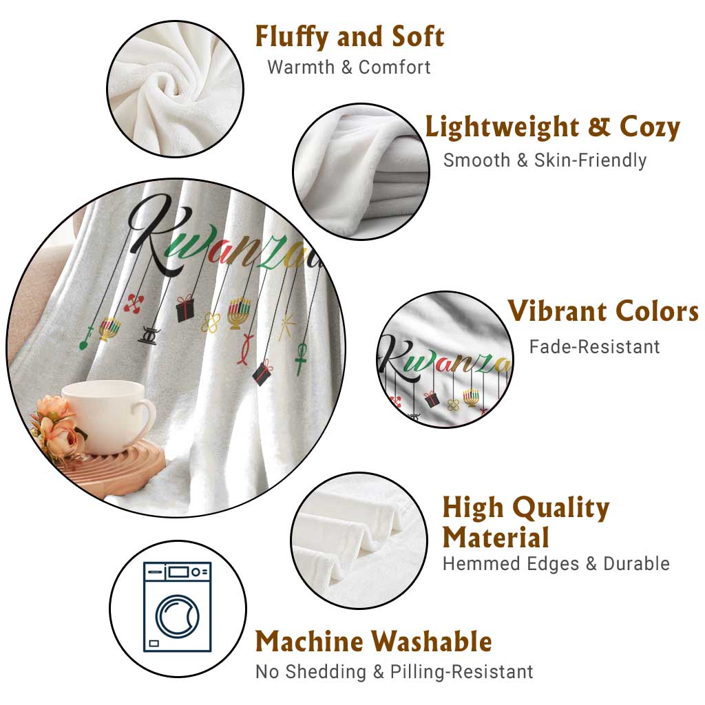 Kwanzaa Throw Blanket Lights Of Unity Seven Principles Heritage Gift TS12 Print Your Wear