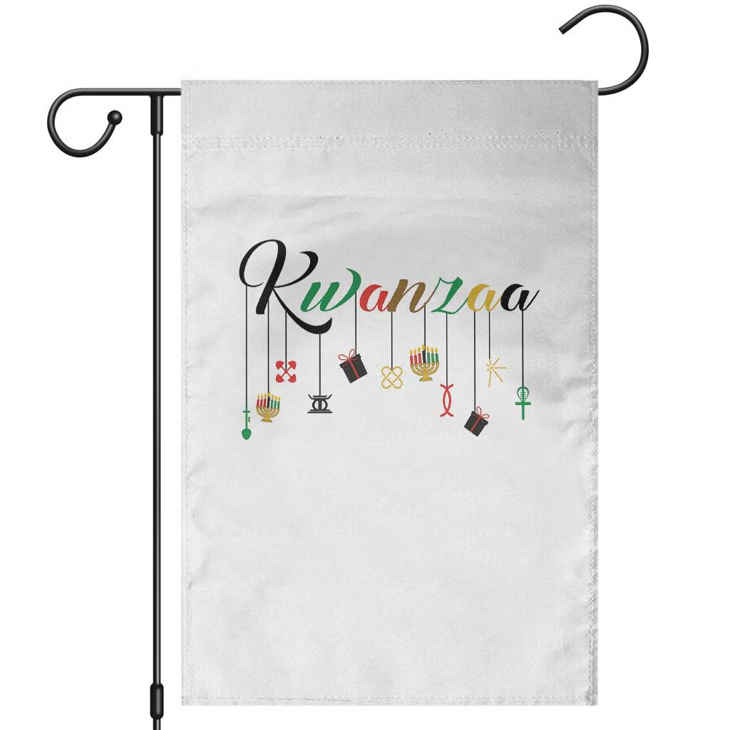 Kwanzaa Garden Flag Lights Of Unity Seven Principles Heritage Gift TS12 White Print Your Wear