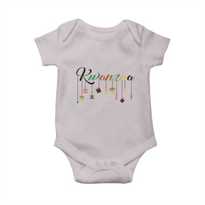 Kwanzaa Baby Onesie Lights Of Unity Seven Principles Heritage Gift TS12 Ice Gray Print Your Wear