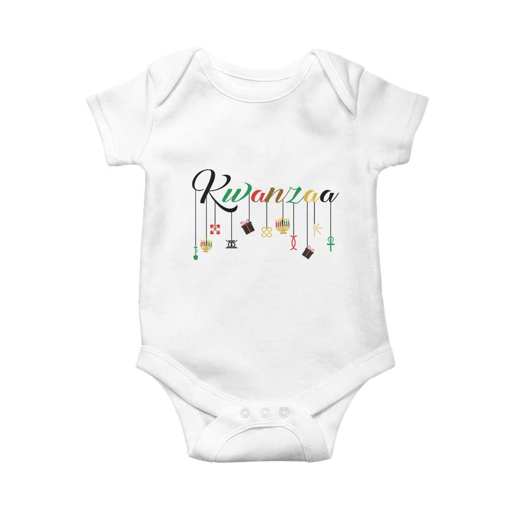 Kwanzaa Baby Onesie Lights Of Unity Seven Principles Heritage Gift TS12 White Print Your Wear