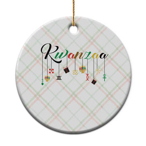 Kwanzaa Ceramic Ornament Lights Of Unity Seven Principles Heritage Gift TS12 1pc Christmas Plaid Print Your Wear