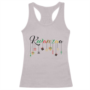 Kwanzaa Racerback Tank Top Lights Of Unity Seven Principles Heritage Gift TS12 Ice Gray Print Your Wear