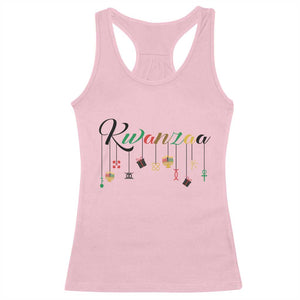 Kwanzaa Racerback Tank Top Lights Of Unity Seven Principles Heritage Gift TS12 Light Pink Print Your Wear