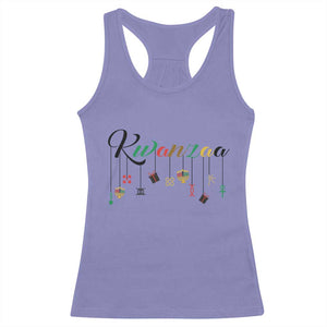 Kwanzaa Racerback Tank Top Lights Of Unity Seven Principles Heritage Gift TS12 Violet Print Your Wear