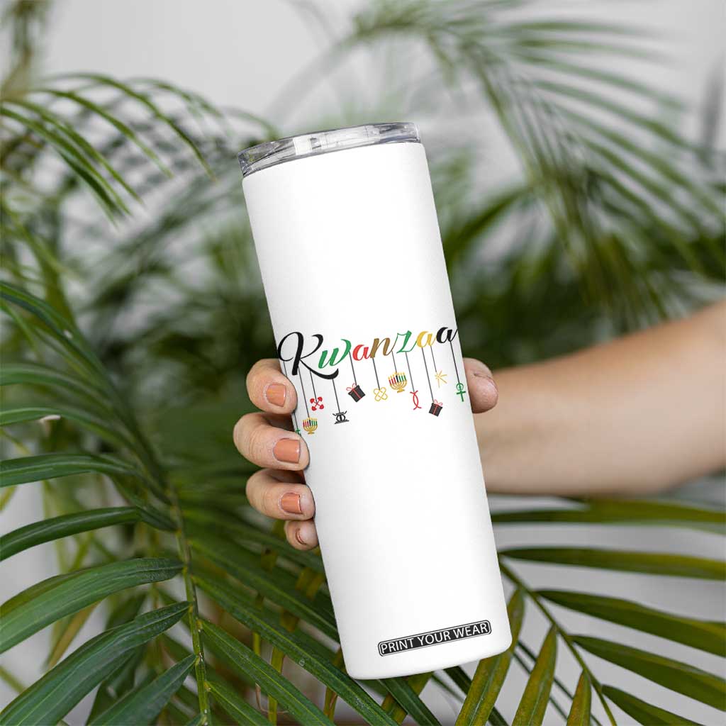 Kwanzaa Skinny Tumbler Lights Of Unity Seven Principles Heritage Gift TS12 Print Your Wear