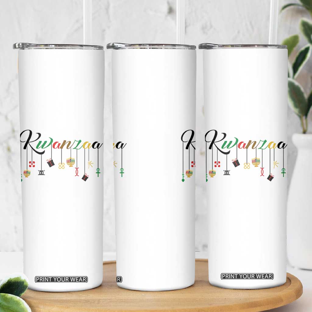 Kwanzaa Skinny Tumbler Lights Of Unity Seven Principles Heritage Gift TS12 Print Your Wear