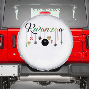Kwanzaa Spare Tire Cover Lights Of Unity Seven Principles Heritage Gift TS12 White Print Your Wear