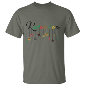 Kwanzaa T Shirt Lights Of Unity Seven Principles Heritage Gift TS12 Military Green Print Your Wear