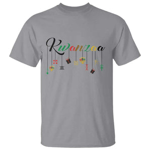 Kwanzaa T Shirt Lights Of Unity Seven Principles Heritage Gift TS12 Sport Gray Print Your Wear