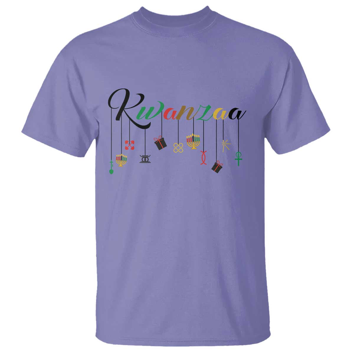 Kwanzaa T Shirt Lights Of Unity Seven Principles Heritage Gift TS12 Violet Print Your Wear