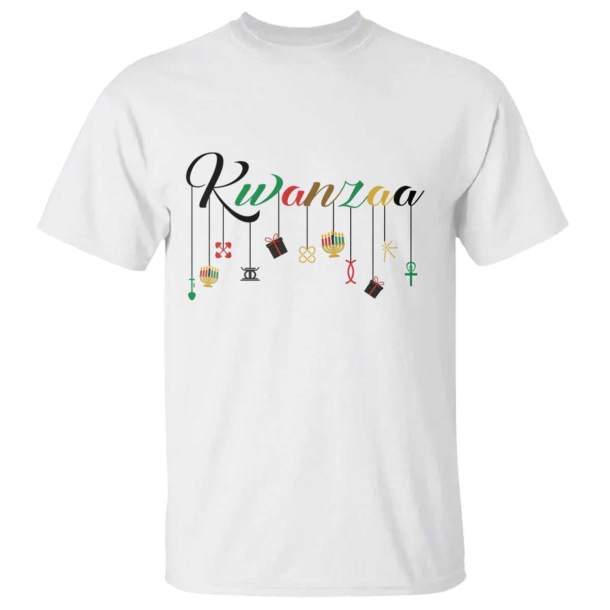Kwanzaa T Shirt Lights Of Unity Seven Principles Heritage Gift TS12 White Print Your Wear