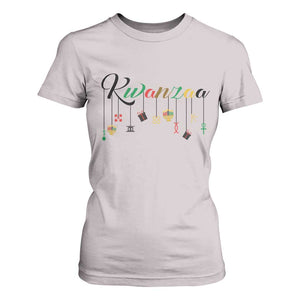 Kwanzaa T Shirt For Women Lights Of Unity Seven Principles Heritage Gift TS12 Ice Gray Print Your Wear