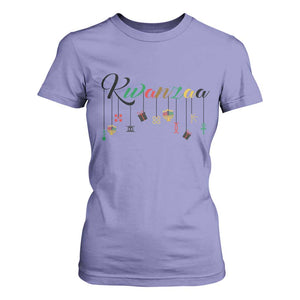 Kwanzaa T Shirt For Women Lights Of Unity Seven Principles Heritage Gift TS12 Violet Print Your Wear