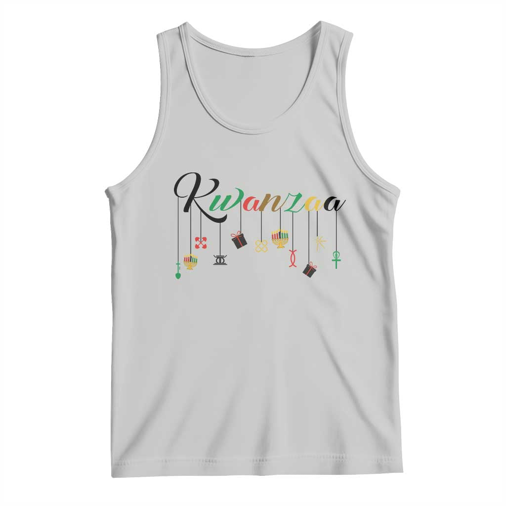 Kwanzaa Tank Top Lights Of Unity Seven Principles Heritage Gift TS12 Ash Print Your Wear