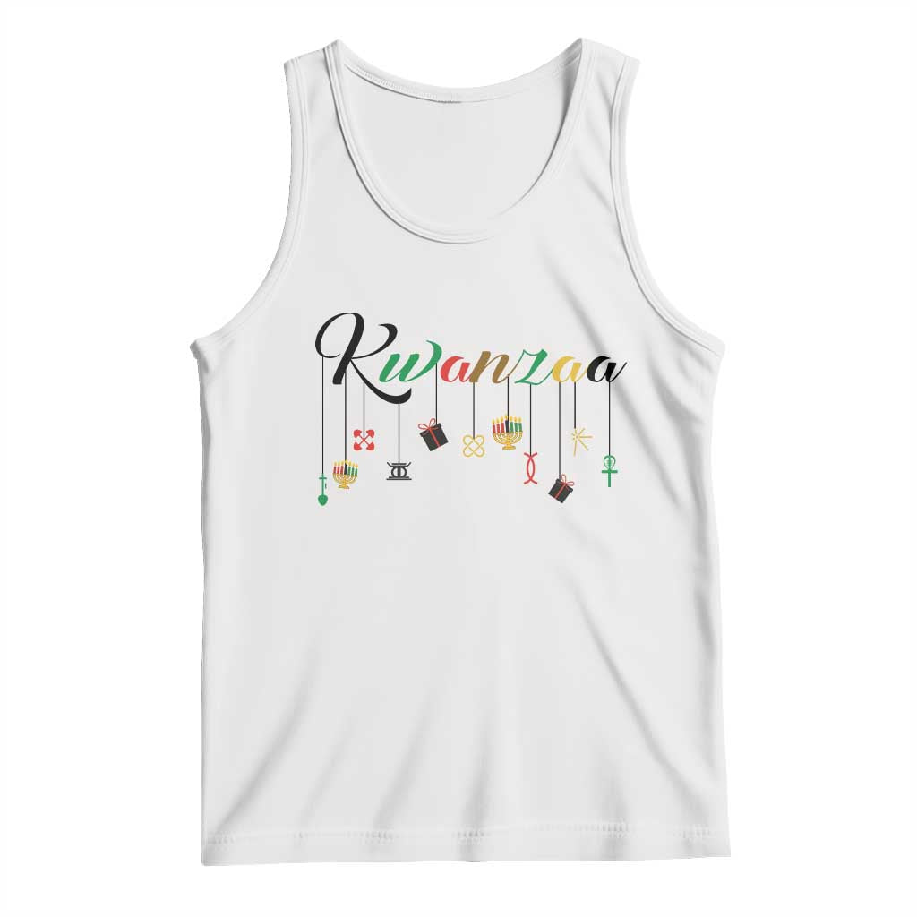 Kwanzaa Tank Top Lights Of Unity Seven Principles Heritage Gift TS12 White Print Your Wear