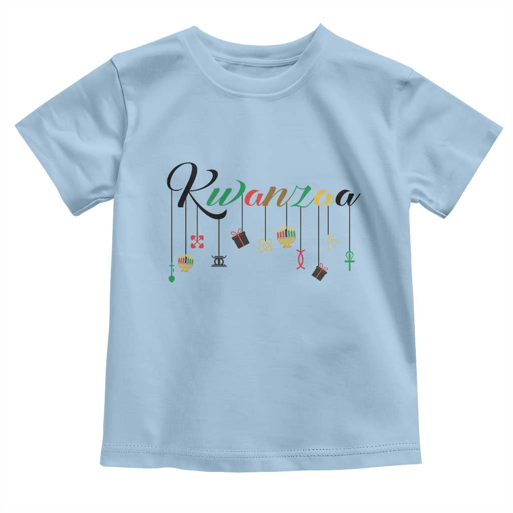 Kwanzaa Toddler T Shirt Lights Of Unity Seven Principles Heritage Gift TS12 Light Blue Print Your Wear