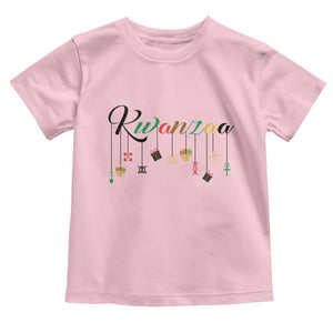 Kwanzaa Toddler T Shirt Lights Of Unity Seven Principles Heritage Gift TS12 Light Pink Print Your Wear