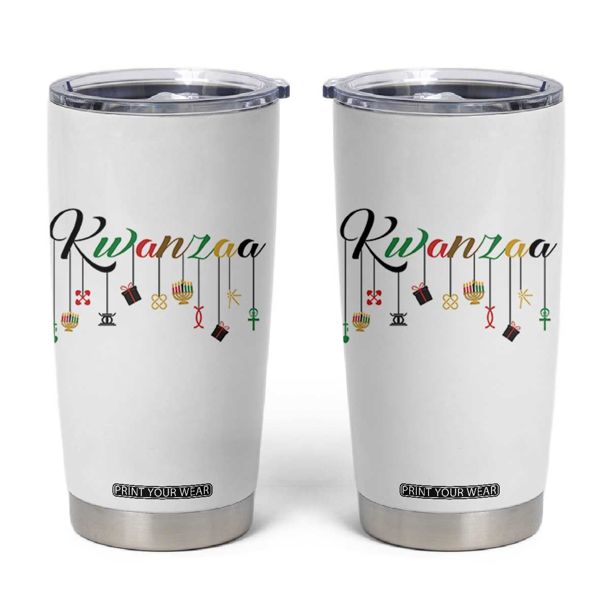 Kwanzaa Tumbler Cup Lights Of Unity Seven Principles Heritage Gift TS12 White Print Your Wear
