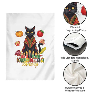 Kwanzaa Blessings Garden Flag Funny Cat African Heritage Gift TS12 Print Your Wear