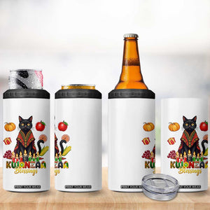 Kwanzaa Blessings 4 in 1 Can Cooler Tumbler Funny Cat African Heritage Gift TS12 Print Your Wear