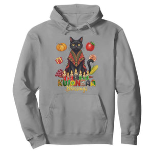 Kwanzaa Blessings Hoodie Funny Cat African Heritage Gift TS12 Sport Gray Print Your Wear