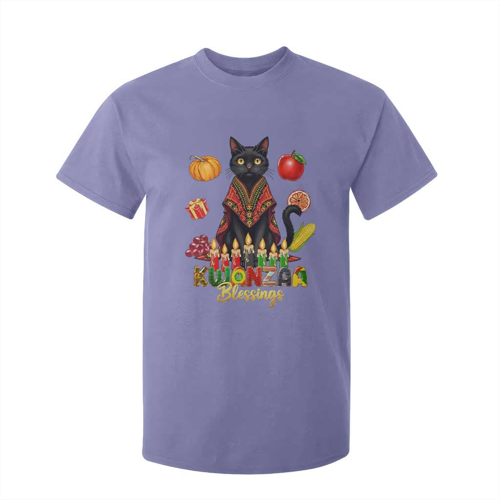 Kwanzaa Blessings T Shirt For Kid Funny Cat African Heritage Gift TS12 Violet Print Your Wear