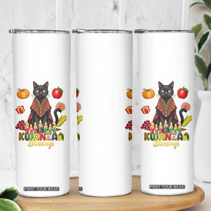 Kwanzaa Blessings Skinny Tumbler Funny Cat African Heritage Gift TS12 Print Your Wear