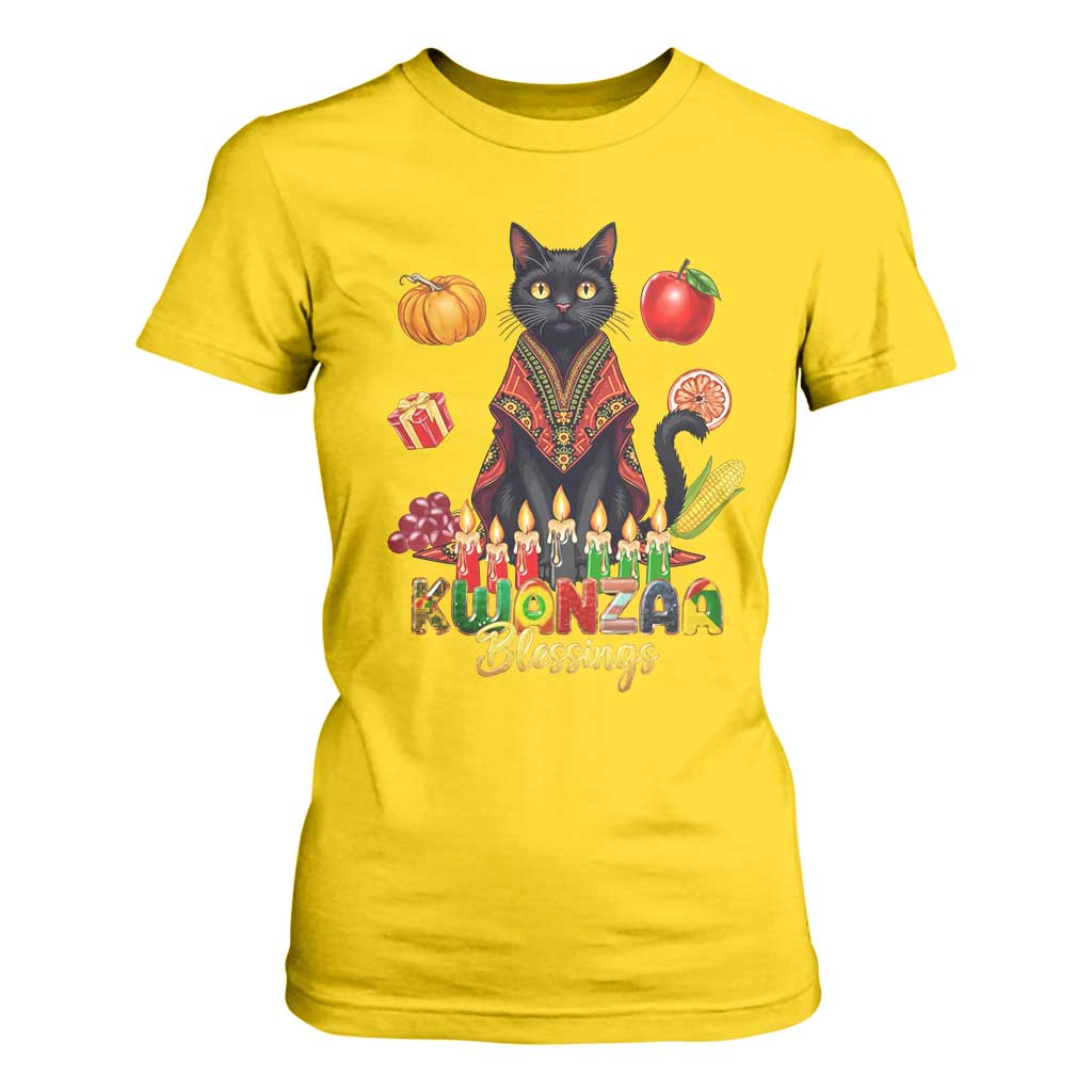 Kwanzaa Blessings T Shirt For Women Funny Cat African Heritage Gift TS12 Daisy Print Your Wear