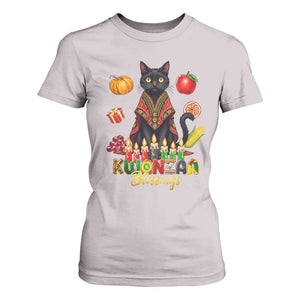 Kwanzaa Blessings T Shirt For Women Funny Cat African Heritage Gift TS12 Ice Gray Print Your Wear