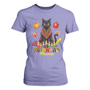Kwanzaa Blessings T Shirt For Women Funny Cat African Heritage Gift TS12 Violet Print Your Wear