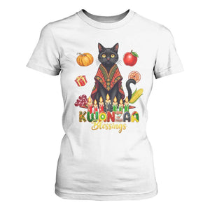 Kwanzaa Blessings T Shirt For Women Funny Cat African Heritage Gift TS12 White Print Your Wear
