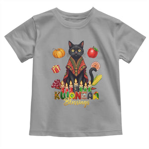 Kwanzaa Blessings Toddler T Shirt Funny Cat African Heritage Gift TS12 Sport Gray Print Your Wear