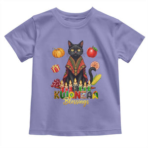 Kwanzaa Blessings Toddler T Shirt Funny Cat African Heritage Gift TS12 Violet Print Your Wear