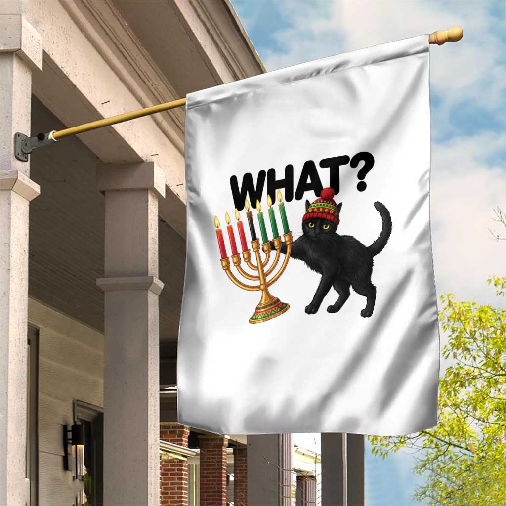 Funny Black Cat Chaos Kwanzaa Kinara Candle Garden Flag African Heritage Gift TS12 Print Your Wear