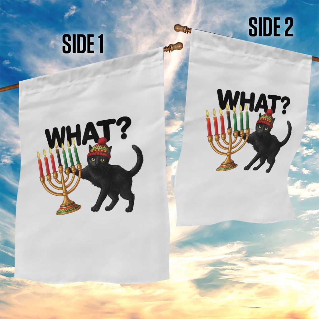 Funny Black Cat Chaos Kwanzaa Kinara Candle Garden Flag African Heritage Gift TS12 Print Your Wear