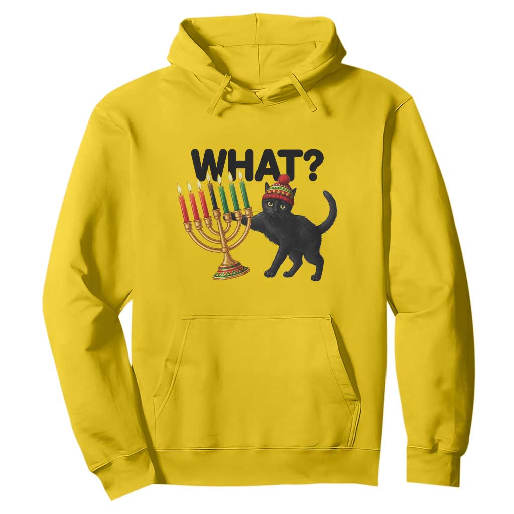 Funny Black Cat Chaos Kwanzaa Kinara Candle Hoodie African Heritage Gift TS12 Daisy Print Your Wear