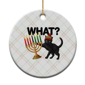 Funny Black Cat Chaos Kwanzaa Kinara Candle Ceramic Ornament African Heritage Gift TS12 1pc Christmas Plaid Print Your Wear