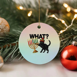 Funny Black Cat Chaos Kwanzaa Kinara Candle Ceramic Ornament African Heritage Gift TS12 1pc Pastel Print Your Wear
