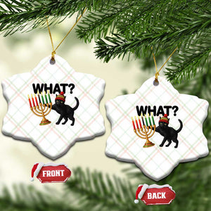 Funny Black Cat Chaos Kwanzaa Kinara Candle Ceramic Ornament African Heritage Gift TS12 Print Your Wear