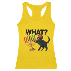 Funny Black Cat Chaos Kwanzaa Kinara Candle Racerback Tank Top African Heritage Gift TS12 Daisy Print Your Wear