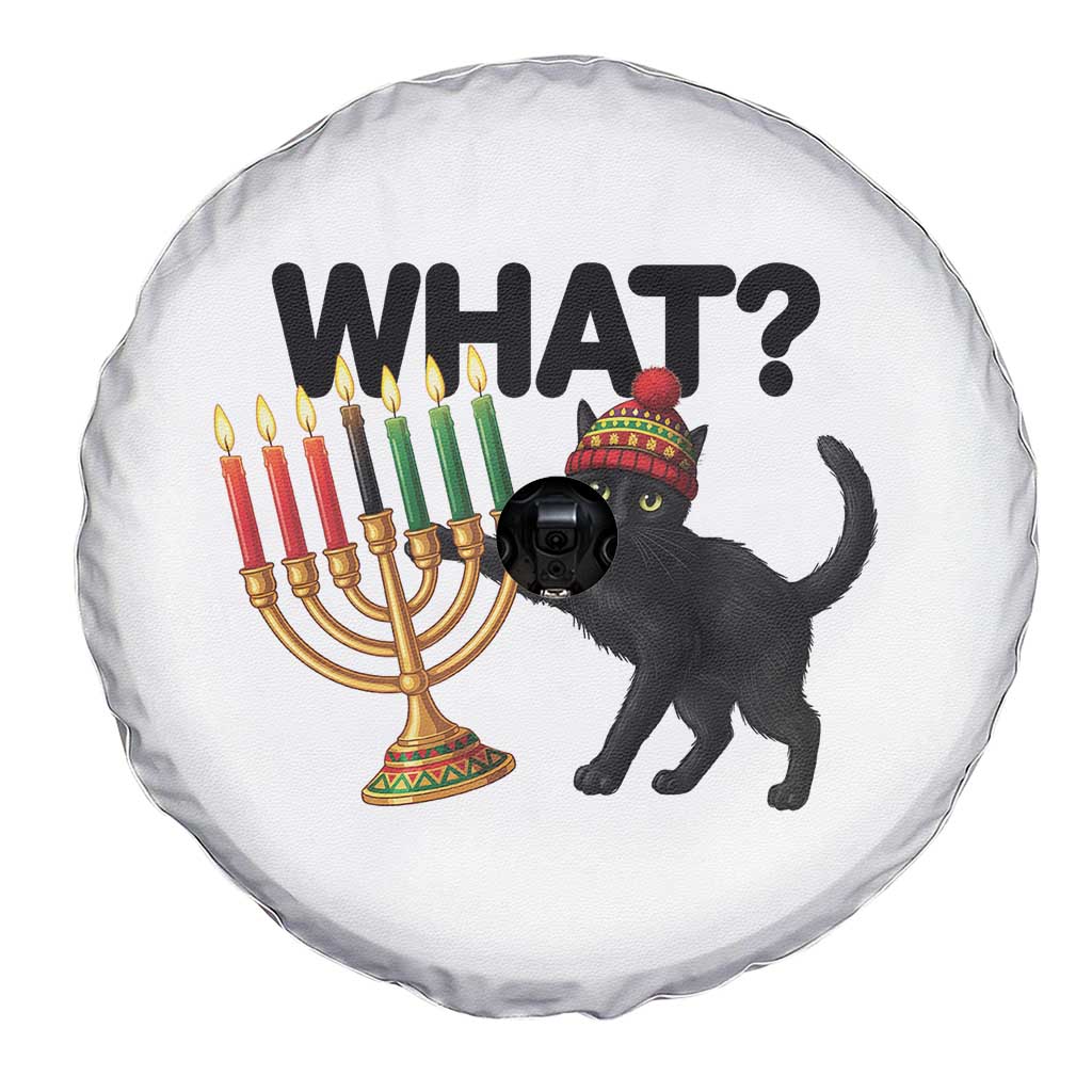 Funny Black Cat Chaos Kwanzaa Kinara Candle Spare Tire Cover African Heritage Gift TS12 Print Your Wear