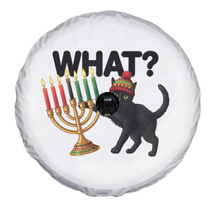 Funny Black Cat Chaos Kwanzaa Kinara Candle Spare Tire Cover African Heritage Gift TS12 Print Your Wear